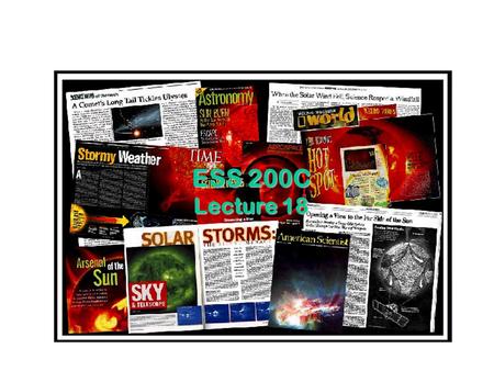 ESS 200C Lecture 18. An isolated substorm is caused by a brief (30-60 min) pulse of southward IMF. Magnetospheric storms are large, prolonged disturbances.