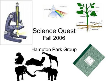 Science Quest Fall 2006 Hampton Park Group. What we learned about Plants Bugs Infrared Acids and Bases The ocean Our trip to the Zoo!