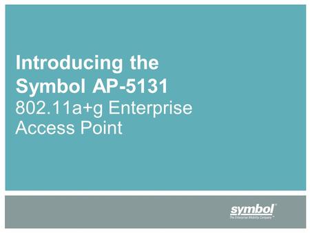 Introducing the Symbol AP-5131