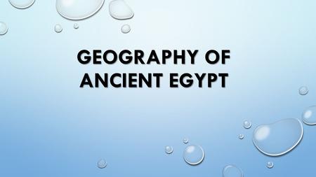 Geography of Ancient Egypt