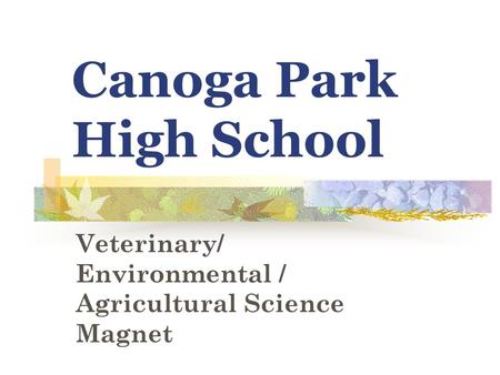 Canoga Park High School