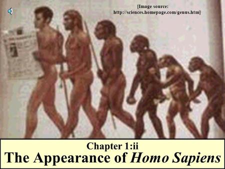 Chapter 1:ii The Appearance of Homo Sapiens [Image source: