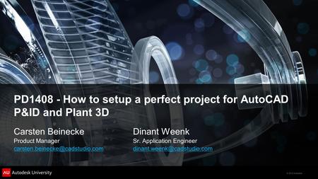 PD How to setup a perfect project for AutoCAD P&ID and Plant 3D