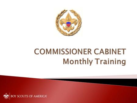 COMMISSIONER CABINET Monthly Training. Selecting Quality Leaders Michael Marks Assistant Council Commissioner.
