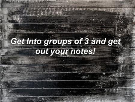 Get Into groups of 3 and get out your notes!.  For each example, as a group:  Examine the cartoon. What event/idea/behavior is the artist alluding to.