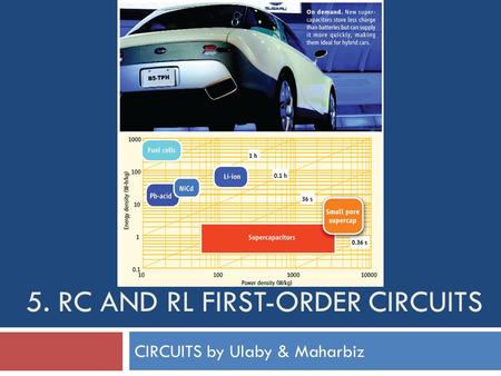 5. RC AND RL FIRST-ORDER CIRCUITS CIRCUITS by Ulaby & Maharbiz.