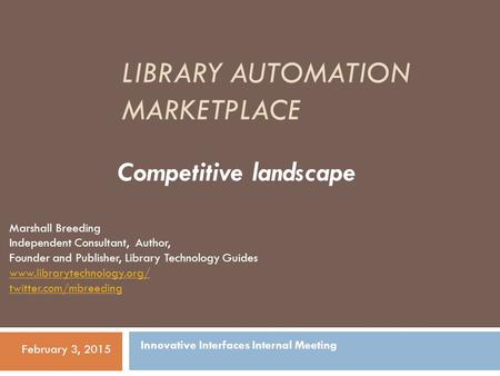 Library Automation Marketplace