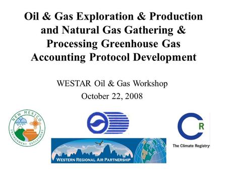 WESTAR Oil & Gas Workshop