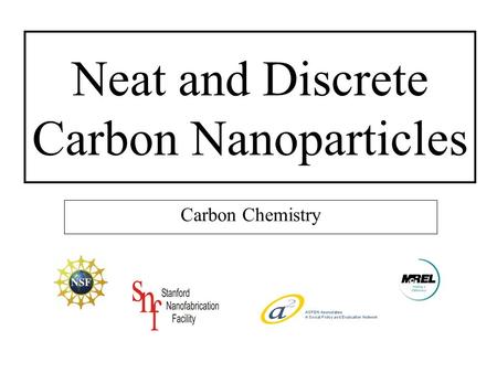 Neat and Discrete Carbon Nanoparticles Carbon Chemistry.