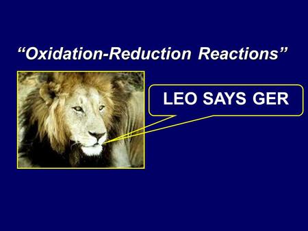 “Oxidation-Reduction Reactions”