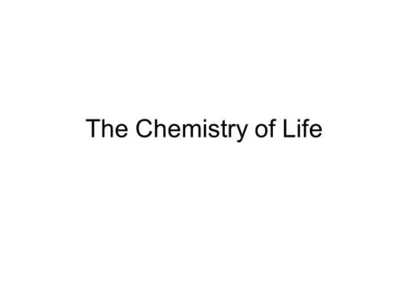 The Chemistry of Life. The Basics What are the properties of matter? –Mass and volume What are the phases of matter? –Solid, liquid, gas What is the smallest.