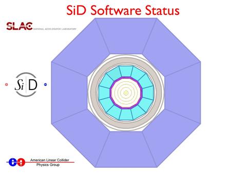 SiD Software Status. Framework Overview Pythia, WHIZARD, etc. Pythia, WHIZARD, etc. SLIC Tracking, PFA, etc. LCSim StdHep LCIO Events JAS3 (or any AIDA.