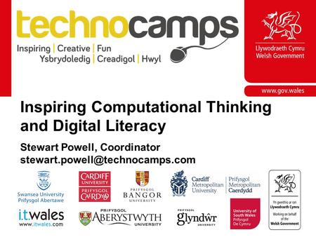 Inspiring Computational Thinking and Digital Literacy Stewart Powell, Coordinator