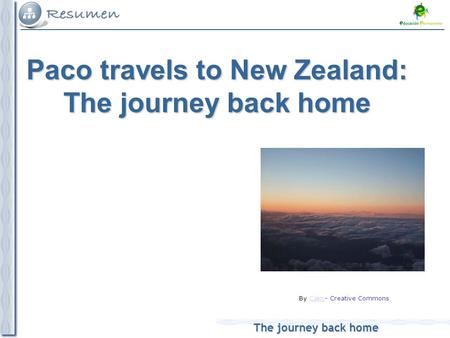 The journey back home By Cako- Creative CommonsCako Paco travels to New Zealand: The journey back home.
