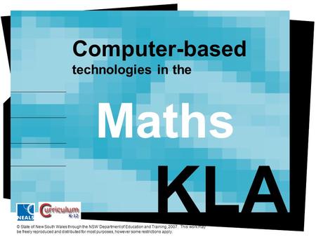 KLA Maths Computer-based technologies in the Enhancing Student