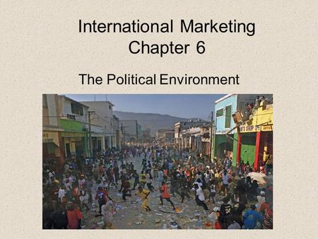 International Marketing Chapter 6