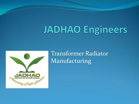 Transformer Radiator Manufacturing