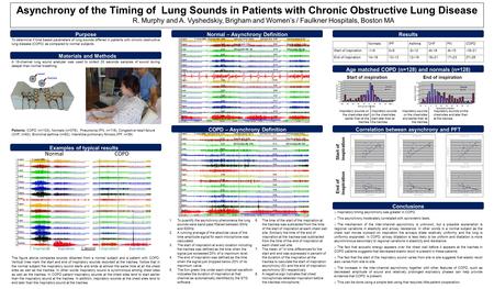 NormalCOPD InspirationExpirationInspirationExpiration 1 second Asynchrony of the Timing of Lung Sounds in Patients with Chronic Obstructive Lung Disease.