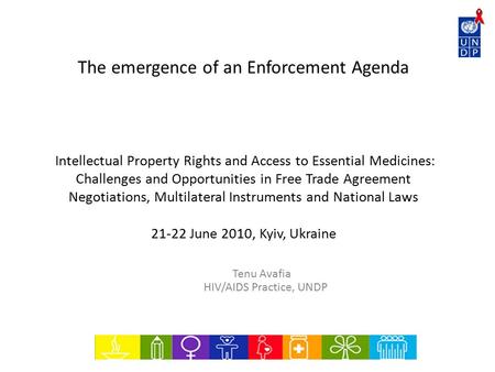 The emergence of an Enforcement Agenda Intellectual Property Rights and Access to Essential Medicines: Challenges and Opportunities in Free Trade Agreement.