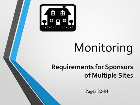 Monitoring Requirements for Sponsors of Multiple Sites Pages 82-84.