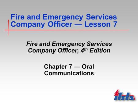 Fire and Emergency Services