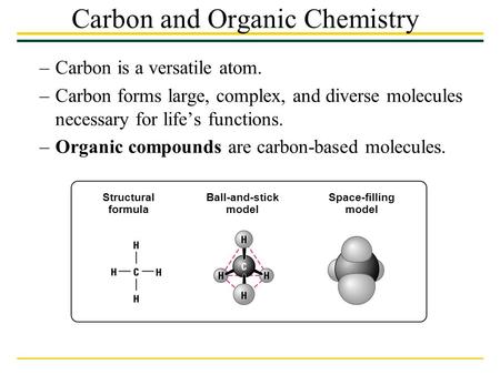Carbon and Organic Chemistry