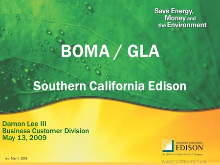 BOMA / GLA Southern California Edison