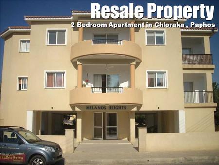 Resale Property 2 Bedroom Apartment in Chloraka, Paphos.