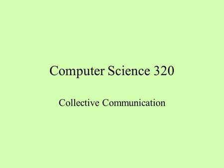 Collective Communication