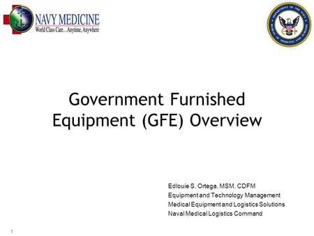 Government Furnished Equipment (GFE) Overview