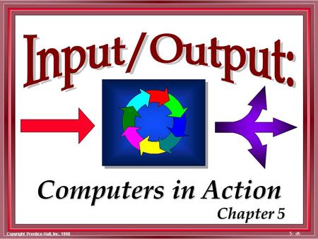 Copyright Prentice-Hall, Inc. 1998 5-1 Computers in Action Chapter 5.