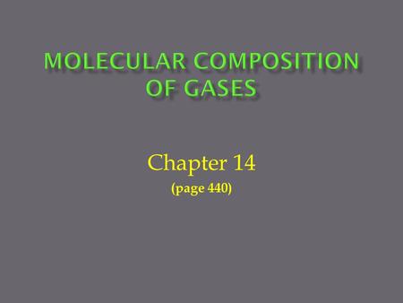 Chapter 14 (page 440). Why is it important to know the volume - mass relationship of gases, the Idea Gas law, and the stoichiometry of gases??