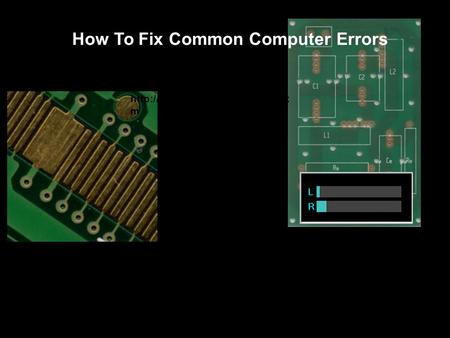 How To Fix Common Computer Errors  m.