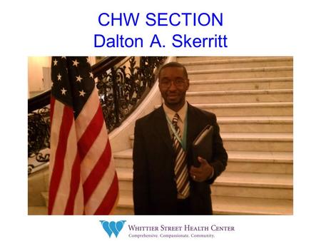 CHW SECTION Dalton A. Skerritt. SUSTAINABILITY COMMUNITY HEALTH WORKER APHA MEETING 2011 WASHINGTON DC Abstract #245710.