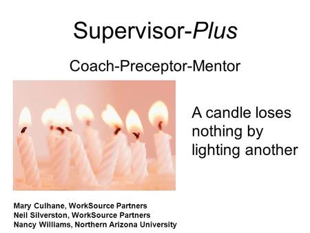 Coach-Preceptor-Mentor