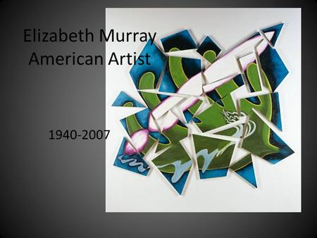 Elizabeth Murray American Artist 1940-2007. Elizabeth Murray in her studio.