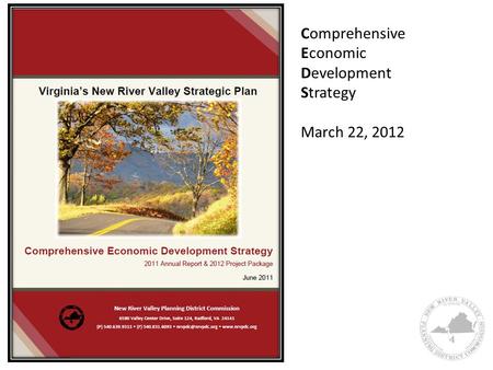 Comprehensive Economic Development Strategy March 22, 2012.