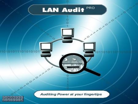 Many thanks for taking the time to look at LAN Audit PRO. In the following few slides I will describe some of the features of this innovative product.