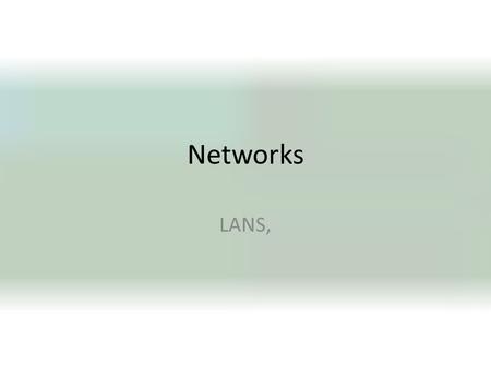 Networks LANS,. FastPoll True Questions Answer A for True and B for False A wireless infrastructure network uses a centralized broadcasting device, such.