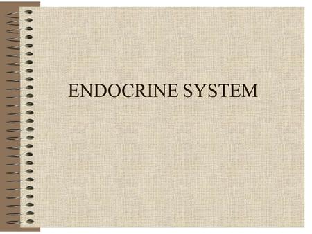 ENDOCRINE SYSTEM. Endocrine - General Major Control System of Homeostasis Negative Feedback Ductless Glands; Produce Hormones Diffuse into Blood Slow.