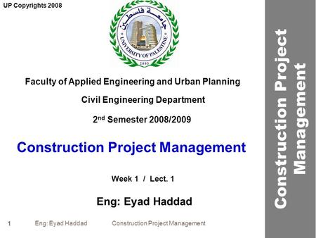 Construction Project Management