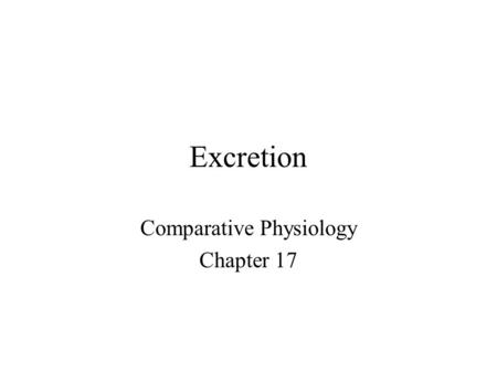 Excretion Comparative Physiology Chapter 17. Regulation of Vesicle Trafficking by SNAREs and VAMPs Vesicle targeting receptors, SNAREs, in plasma membrane.