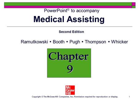 Medical Assisting Chapter 9