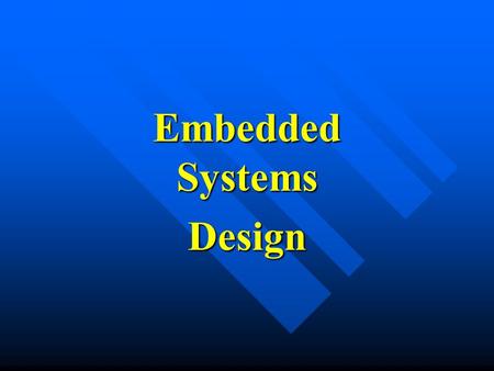 Embedded Systems Design. General Purpose Processors: Software BASIC ARCHITECTURE - Datapath BASIC ARCHITECTURE - Datapath 2.