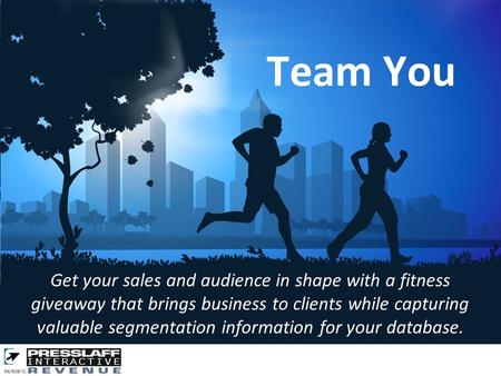 Get your sales and audience in shape with a fitness giveaway that brings business to clients while capturing valuable segmentation information for your.