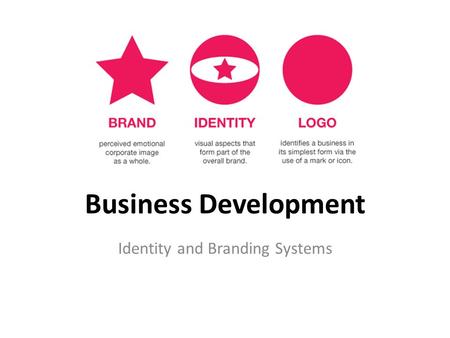 Business Development Identity and Branding Systems.