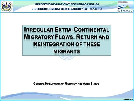 Introduction  The flows of extra-continental foreign nationals who enter Central America, Panama, and Mexico both regularly and irregularly (all destined.