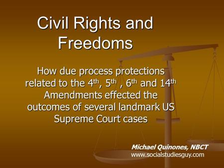 Civil Rights and Freedoms