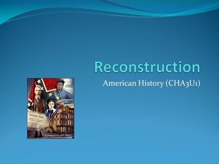 American History (CHA3U1)