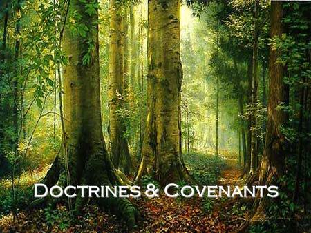 Doctrines & Covenants. Read each book's title and tell what you think the book contains.
